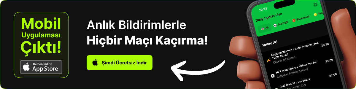Anlık Bildirimlerle Hiçbir Maçı Kaçırma!